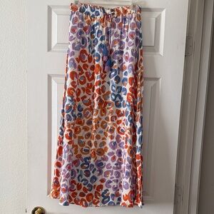 Farm Rio Anthropologie Vibrance Maxi Skirt Size XS
